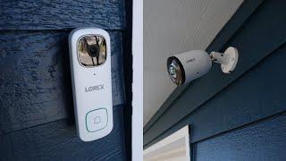 Lorex 2k Doorbell Camera and NVR Fusion Cameras