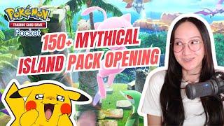 YOU WON'T BELIEVE WHAT I GOT Opening 150+ Mythical Island Packs in Pokémon TCG Pocket!