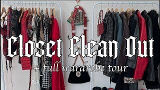 Closet Tour and Clean Out | showing you every piece of clothing I own :,)