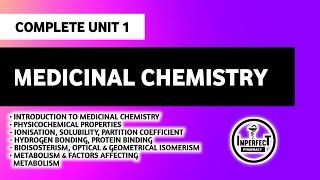 Medicinal Chemistry | B Pharm 4th Semester | Complete Unit 1 | Bioisosterism | Metabolism