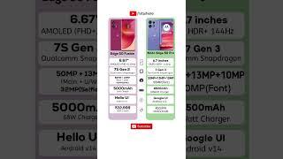 Moto Edge 50 Fusion VS Moto Edge 50 Pro Full Comparison #youtubeshorts #youtube #tech #ytshorts