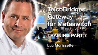 Tmedia for Metaswitch Training Part 7 - Metaswitch SAS