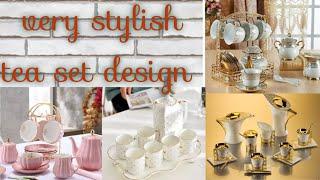 stylish and attractive tea set design/modern and unique tea set design idea for 2023