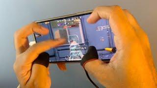 Fastest 1vs5  5 finger iphone 14 pro max handcam | PUBG MOBILE