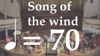 Suzuki Violin Book 1 | Song of the Wind | Orchestral Accompaniment | 70 BPM