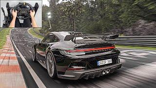 Porsche 911 GT3 Nurburgring Nordschleife | Forza Motorsport | Steering Wheel Gameplay