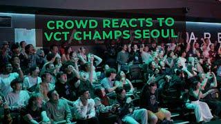 Crowd Reacts to EDG vs Team Heretics at VCT Champions Seoul 24