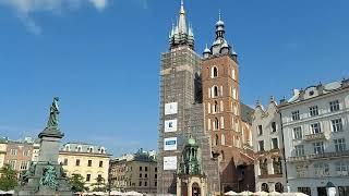 A walk around Krakow Old Town Market Square, Poland (Rynek Glowny Grand Square) September 2024