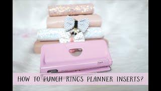 How to punch all the RINGS planner inserts? (Feat. rapesco Punch)