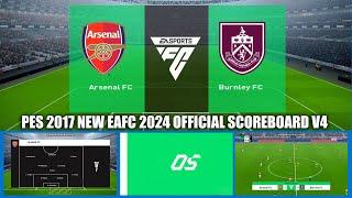 PES 2017 NEW EAFC 2024 OFFICIAL SCOREBOARD V4