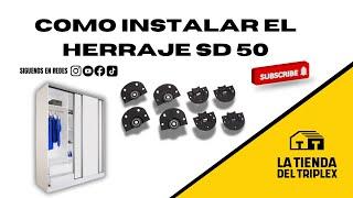 Como instalar el herraje corredizo SD 50 montaje bajo