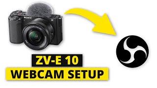 Sony ZV-E10 Live Streaming Setup (Webcam Tutorial) Deutsch