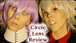 White Mesh + EOS Adult Red Cosplay Lens Try-On and Review | Pinky Paradise