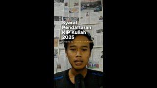 Syarat Pendaftaran KIP Kuliah 2025