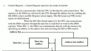 Direct Memory Access (DMA)