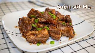 SƯỜN RIM SỐT ME Đậm Vị Đưa Cơm| Bếp Nhà Lem