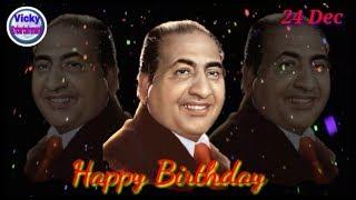 Mohammad Rafi sahab Birthday whatsapp status, By Vicky Entertainment