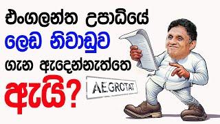 Lesson 675–එංගලන්ත උපාධිය ගැන හමෝම නිහඩ ඇයි?  -English in Sinhala |  Ideal guide to English