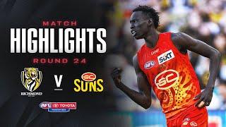 Richmond v Gold Coast Suns Highlights | Round 24, 2024 | AFL