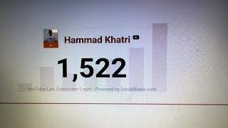 Vlog! Thank you Hassaan Khan and Specially 1500 Subscribers  | Hammad Khatri