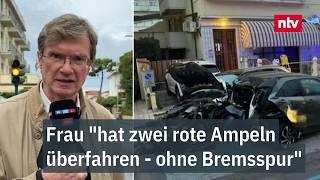 Frau "hat zwei rote Ampel überfahren - ohne Bremsspur" - ntv-Reporter an Unfallstelle | ntv