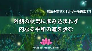 【誘導瞑想】一日・一瞬を内なる平和の道を揺るぎなく歩む｜魔法の森でエネルギーを充電する