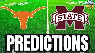 Texas vs. Mississippi State PREDICTIONS | 2024 College Football Predictions