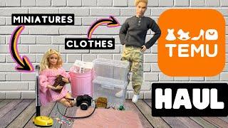 HUGE TEMU HAUL of MINIATURES #8 for Barbie dolls. Doll house props and accessories Unboxing & review