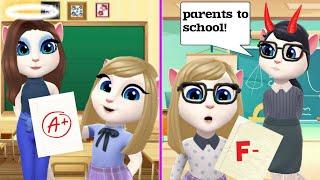 Good Teacher Vs Bad Teacher || My talking Angela 2