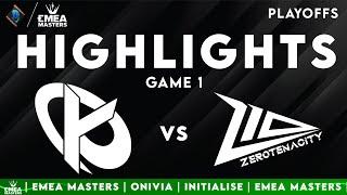 KCB vs Z10 Game 1 Highlights | EMEA Playoffs 2025 | Karmine Corp Blue vs Zero Tenacity