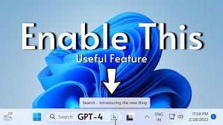 Windows 11 Bing Chat in Search Box — Enable (New Update!)