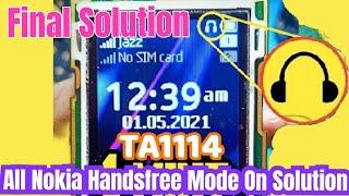 Nokia TA.1114 HandFree logo /Nokia TA1114 HandFree symbol problem/All Nokia Handsfree Mote Active