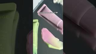 WHAT HAPPENS WHEN YOU MIX MATCHA AND TARO LIP GLOWY BALM!?   #test #satisfyingvideo
