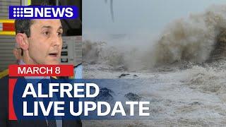 LIVE: Ex-Tropical Cyclone Alfred update from Qld Premier David Crisafulli | 9 News Australia