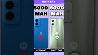 Under 15K Best Phone  | Moto G45 vs Moto G64  #youtubeshorts #shorts