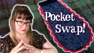 I Made a Gothic 18th Century Pocket (with hand crocheted edging!) | #pocketswap 2021