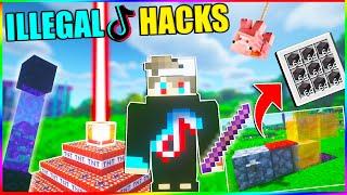 Minecraft EPIC Tiktok hacks and glitches 