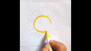 How to draw sun ️️️ shorts