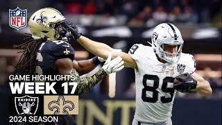 Las Vegas Raiders vs. New Orleans Saints | 2024 Week 17 Game Highlights