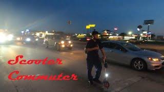 Scooter Commuter, riding 50 miles through DFW on a kick scooter. (event)