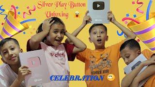 Silver play button || surprise || celebration time ️#atitneupane@sarushrestha1340