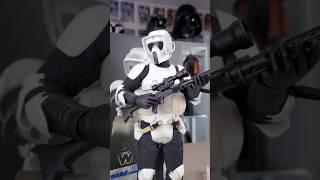 Hot Toys Scout Trooper With Huge Sniper Riffle! #hottoys  #shorts #starwars