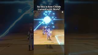 SO THIS IS HOW CHILDE TRAINED WITH SKIRK?