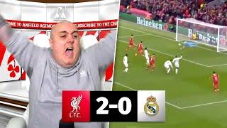 LIVERPOOL FAN REACTS TO LIVERPOOL 2-0 REAL MADRID HIGHLIGHTS