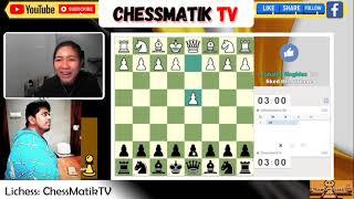 Match 1 Aditya Golatkar 1 - 0 Airene Robillos $1000 Chess Challenge