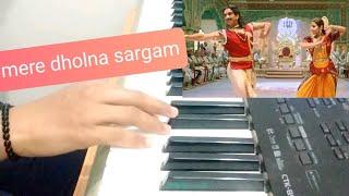 Mere Dholna Sun Sargam|Bhool Bhulaiyaa|Piano Cover#youtubeshorts #shorts