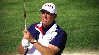 Phil Mickelson vs Sergio Garcia's Amazing Sunday Singles Match Highlights | 2016 Ryder Cup