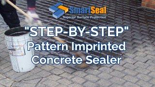 Imprinted Concrete Sealer, DIY Repair, Colouring and Sealing