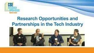 Research Opportunities and Partnerships in the Tech Industry: Insights at the CSE 2020 Open House