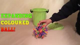 Expanding Coloured Ball | What's in the bucket? | Learning for children